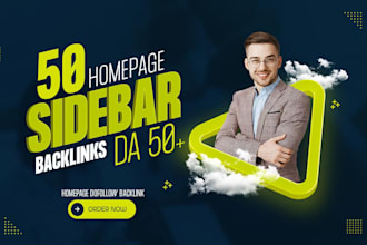make blogroll sidebar permanent homepage dofollow backlinks