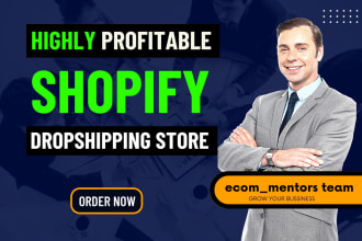 create shopify dropshipping store or redesign shopify store