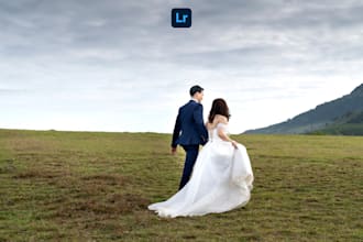 do your wedding pictures editing in lightroom