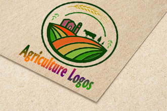 professional modern landscape and agriculture logo design