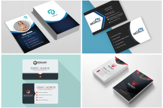 create a professional and unique business card within 5 hours