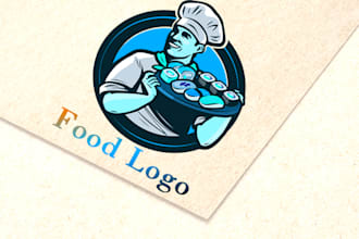 create professional modern food and beverages logo design