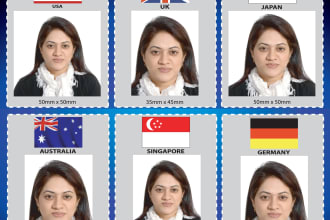 do visa and passport photo from any image within an hour