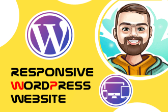 create and fix responsive wordpress website or landing page