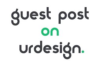 publish a guest post on urdesignmag