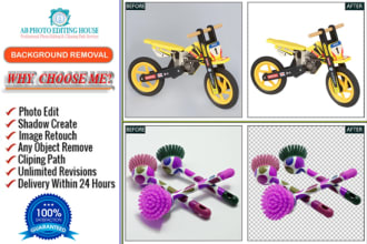 do clipping path, product photo background removal