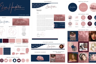 do a complete branding kit handwritten signature logo