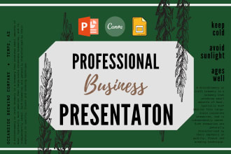 design business powerpoint presentation in 24hrs