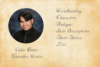 write captivating worlds, settings, characters, and lore