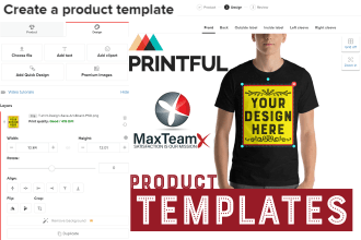 ready printful products templates for your print on demand store
