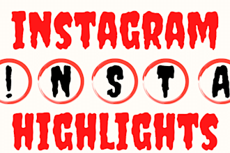 design attractive instagram highlights icon or covers