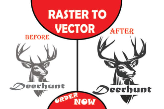 raster to vector, vector tracing logo and images in any formats