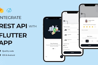 develop flutter API and integrate rest API flutter firebase