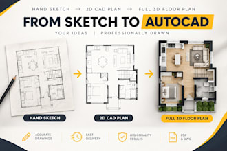 make 2d floor plan and 3d