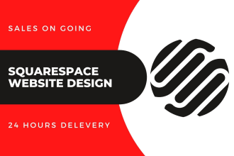 do squarespace website design or redesign with web store