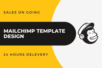 design mailchimp campaign or newsletters for  email marketing