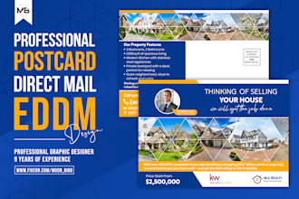 design postcard, every door direct mailer or eddm postcard