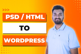 convert PSD, HTML to wordpress