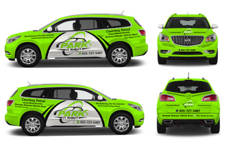 create a car wrap, van wrap, any vehicle wrap for your business