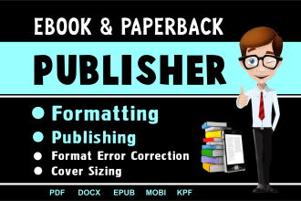format and publish your ebook and paperback book on amazon and other bookstores