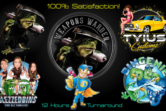 design creative cartoon mascot logo 12 hours