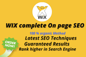 do wix SEO optimization for google 1st page rankings