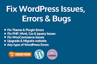 fix wordpress issues, bugs and errors fast and efficiently