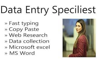 do data entry copy paste manual typing and wordpress and boq