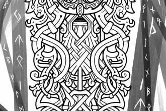 make you viking knotwork styled tattoo design