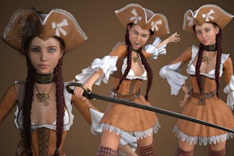 do 3d character modeling for you