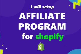 setup affiliate program on shopify store or shopify affiliate program