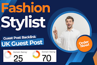 publish high da fashion stylist article with UK guest post backlink