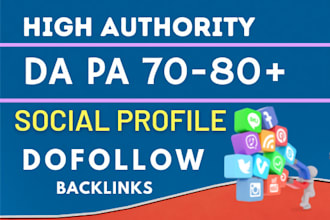 build social media SEO profile backlinks link building
