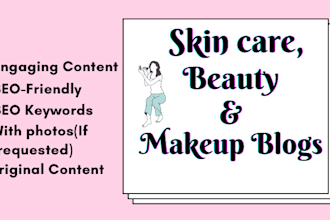 write beauty and lifestyle blog article