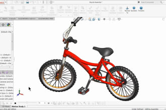 design 3d model of bicycle
