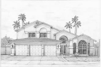 sketch your house or building