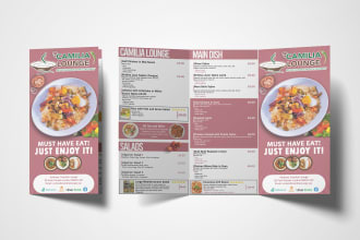 design restaurant menu, menu board, and menu card