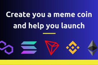 create your meme coin or token on bsc, polygon