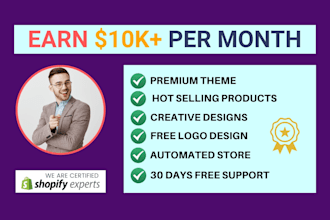build branded and automated shopify dropshipping store