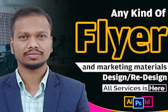 design creative flyer and marketing materials