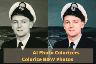 ai photo colorizers to colorize black and white photo