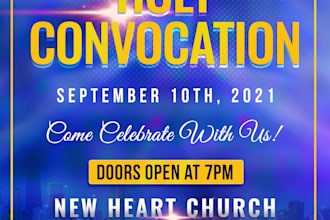 create a design for a church flyer for you