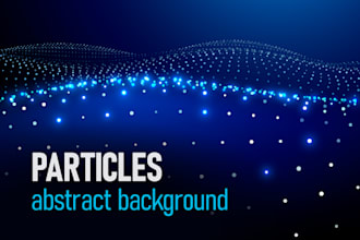 design an abstract background made of particles
