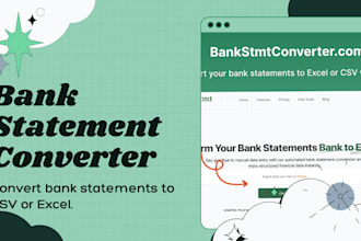 convert bank statement PDF to excel, CSV, google sheet