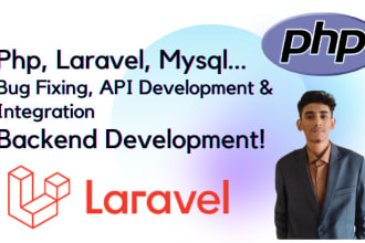 do PHP, laravel bug fixing, or API integration