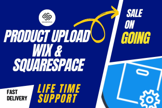 product upload in wix store,wix ecommerce, squarespace store