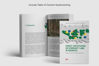 typesetting formatting book and report