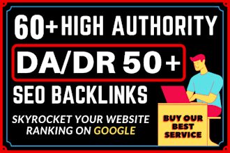 build da or DR 50 pulse high authority seo backlinks with link building service