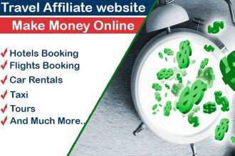 create autopilot travel affiliate website to make money online