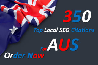 do 350 australian local citations for business seo listing
